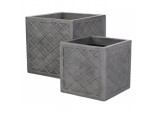 Lazio Planter Set Of 2 - Pewter