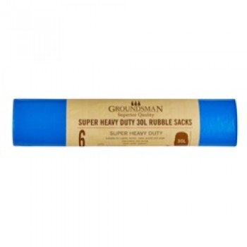 Super Heavy Duty Rubble Sacks - 30L Roll of 6