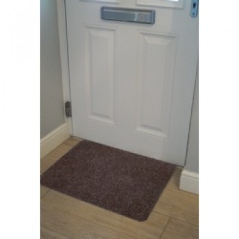 Basic Ribbed Indoor Doormat 50 x 80cm - Dark Brown
