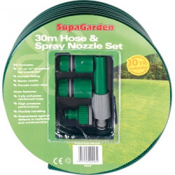 Hose & Spray Nozzle Set - 30m