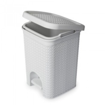 Lace Design Pedal Bin 5L - White Lace Design Pedal Bin 5L - White