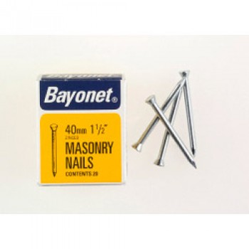 Masonry Nails - Zinc Plated (Box Pack) - 40mm