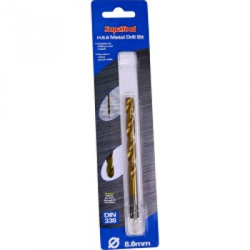 Titanium Coated HSS Drill Bits - 8x117mm