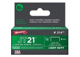 JT21/T27 Staples - 6mm 1/4in (1000)