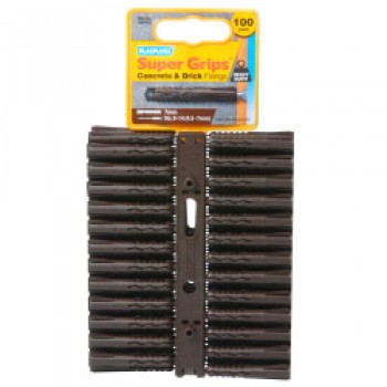 Brown Super Grips Fixings - 100 Pack Brown Super Grips Fixings - 100 Pack