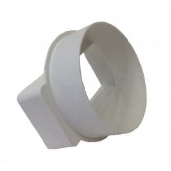Adapter Rectangle/Round Male - 4/100mm/110x54mm