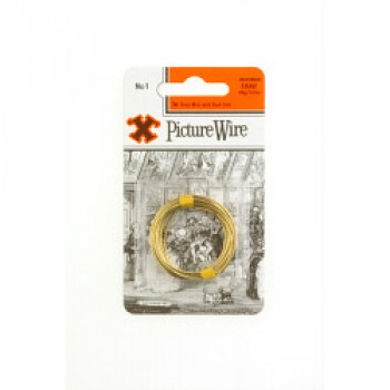 Brass Picture Wire (Blister Pack) - No. 1 Brass Picture Wire (Blister Pack) - No. 1