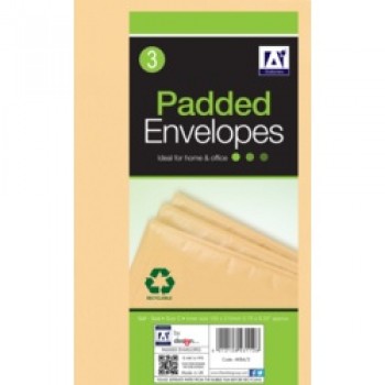 Padded Brown Envelopes - 170 x 225 Pack 3 Padded Brown Envelopes - 170 x 225 Pack 3