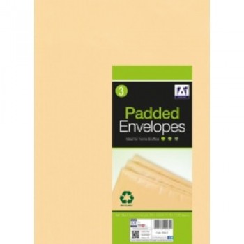 Padded Brown Envelopes - 320 x 455 Pack 3 Padded Brown Envelopes - 320 x 455 Pack 3