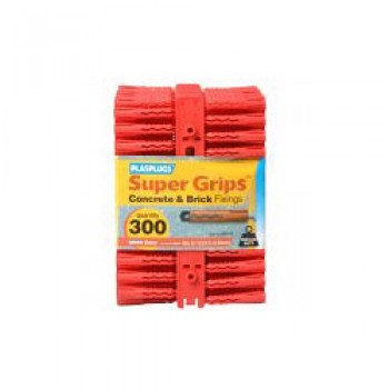 Super Grips Fixings - Red - 300 Pack