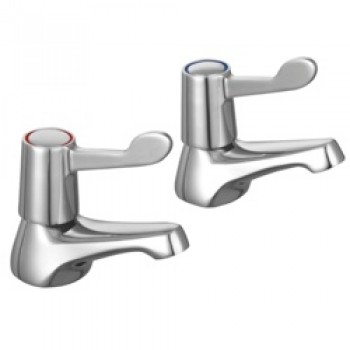 Lever Basin Taps - W: 44mm H: 98mm D: 115mm
