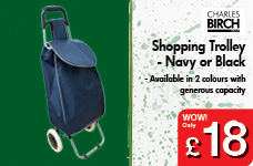 Shopping Trolley - Navy or Black – Now Only £18.00